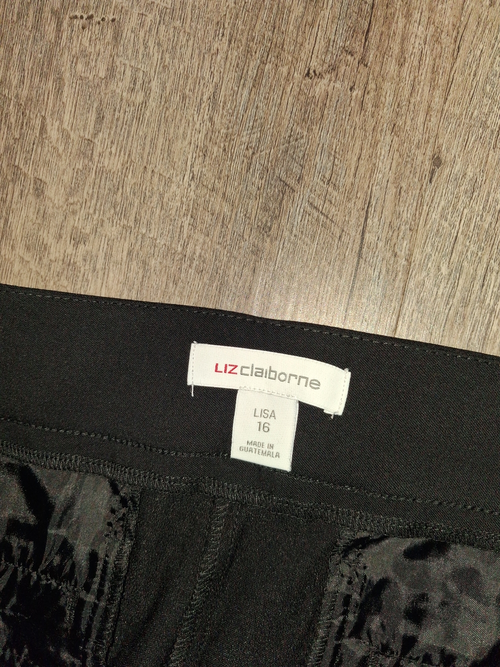 Liz Claiborne Black Boot Cut Pants - Picture 3 of 5
